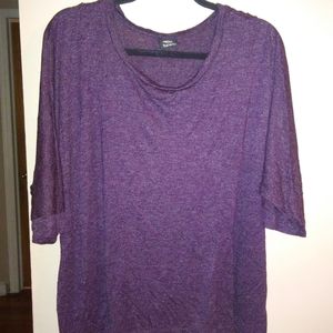 Bobeau Batwing 3/4 Sleeve Top 2X